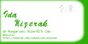 ida mizerak business card